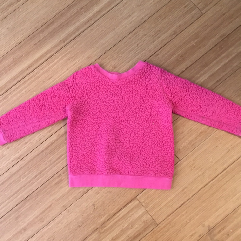 3T pink fleece sweater